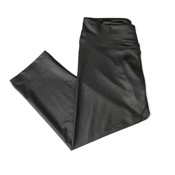 Ryu Shiny Black Crop Workout Leggings M - Picture 2 of 12